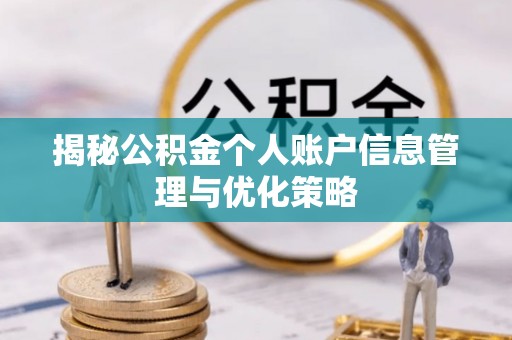 太白揭秘公积金个人账户信息管理与优化策略